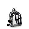 Jacinta Clear Backpack, Jet Black Fun, small