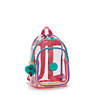 Jacinta Clear Backpack, Peacock Pop Multi, small