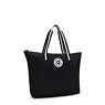 Davian Packable Tote Bag, Black White, small