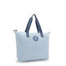 Davian Packable Tote Bag, Cozy Blue, small