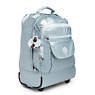 Sanaa Large Metallic Rolling Backpack, Blue Bleu 2, small