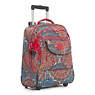 Sanaa Large Printed Rolling Backpack, Sunshine Happy, small