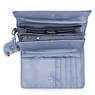 Pixi Medium Metallic Organizer Wallet, Clear Blue Metallic, small
