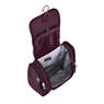 Connie Hanging Toiletry Bag, Dark Plum, small
