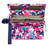 Rubi Large Printed Wristlet Wallet, Electric Blossom, small
