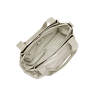 Elysia Metallic Shoulder Bag, Cloud Metal, small