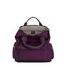 Alvy 2-in-1 Convertible Tote Bag Backpack, Dark Plum, small