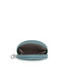 Marguerite Zip Pouch, Peacock Teal Stripe, small