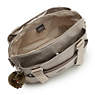 Felicity Metallic Shoulder Bag, Metallic Pewter, small