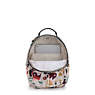 Seoul Small Tablet Printed Backpack, Music Print, small