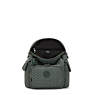 City Pack Mini Printed Backpack, Signature Green Embossed, small