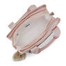 Tensi Shoulder Bag, Primrose Pink Satin, small