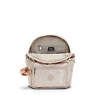 Ezra Small Metallic Backpack, Quartz Metallic, small