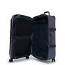 Spontaneous Large Printed Rolling Luggage, 3D K Blue, small