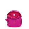 City Zip Small Backpack, Glowing Fuchsia, small