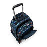 New Zea Printed 15" Laptop Rolling Backpack, Cool Orange, small