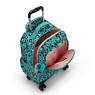New Zea Printed 15" Laptop Rolling Backpack, Leopard Flower, small