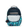 Seoul Large Printed 15" Laptop Backpack, Blue Green, small