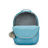 Seoul Extra Large Metallic 17" Laptop Backpack, Aqua Tides Metallic, small