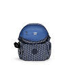 City Zip Small Printed Backpack, 3D K Blue, small