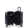 Spontaneous Small Printed Rolling Luggage, Spectral Orchid, small