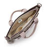 Zamora Metallic Tote Bag, Hazelnut Met GG, small