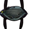 Jerimiah Printed Tote Bag, Nocturnal Satin, small