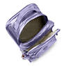 Sanaa Large Metallic Rolling Backpack, Lavender Night, small