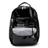 Seoul Large Patent Laptop Backpack, Truly Black Rainbow, small