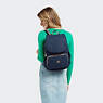 City Pack Printed Backpack, Endless Blue Embossed, small
