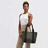 Era Small Tote Bag, Aqua Pool, small
