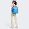 Seoul Large Metallic 15" Laptop Backpack, Fairy Aqua Metallic, small