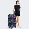 Spontaneous Large Printed Rolling Luggage, Spectral Orchid, small