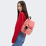 City Zip Small Backpack, Peach Peace, small