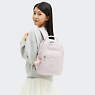 Seoul Small Metallic Tablet Backpack, Pink Shine, small