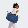 Wellness Art M Tote Bag, Eager Blue Fun, small