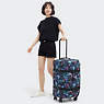 Spontaneous Medium Printed Rolling Luggage, Spectral Orchid, small