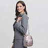 Glayla Metallic Convertible Mini Backpack, Love Puff Pink, small
