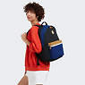 Damien Large Laptop Backpack, Black Blue Beige, small