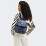 Anto Small Printed Denim Backpack, Signature Denim, small