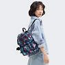 City Zip Small Printed Backpack, Spectral Orchid, small