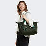 Victoria Tang Art Tote Bag, VT Dark Emerald, small