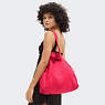 Elmar Smooth Satin Tote Bag, Simply Fucshia, small