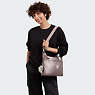 Zamora Metallic Tote Bag, Hazelnut Met GG, small