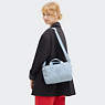 Bina Medium Quilted Shoulder Bag, Glowing Blue Ql, small