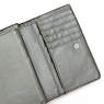 Pixi Medium Metallic Organizer Wallet, Moon Grey Metallic, small