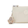 Creativity Large Metallic Pouch, Beige Pearl, small