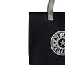 Hip Hurray Packable Tote Bag, Black Grey, small