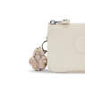 Creativity Small Metallic Pouch, Beige Pearl, small