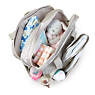 Audrie Metallic Diaper Backpack, Heart Puff, small